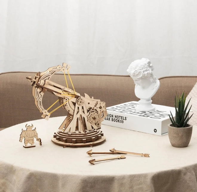 RoboTime 3D dřevěné mechanické puzzle Obléhací balista