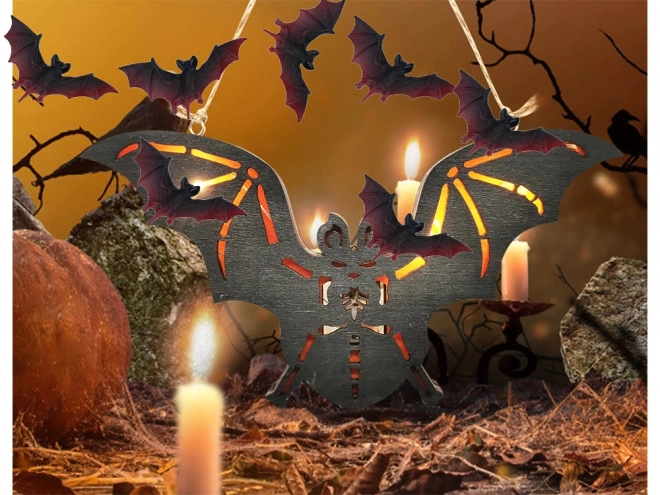 Halloweenská dekorace netopýrů sada