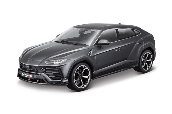 Kovový model Lamborghini Urus v metalické šedé barvě