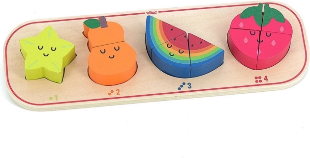 Vkládací Puzzle Učím se Počítat Ovoce Sarah Betz