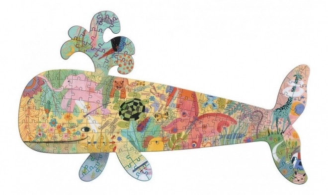 Obrysové puzzle velryba