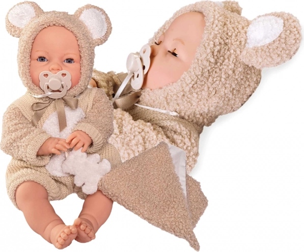 Mrkací miminko se zvuky a měkkým tělem 37 cm
