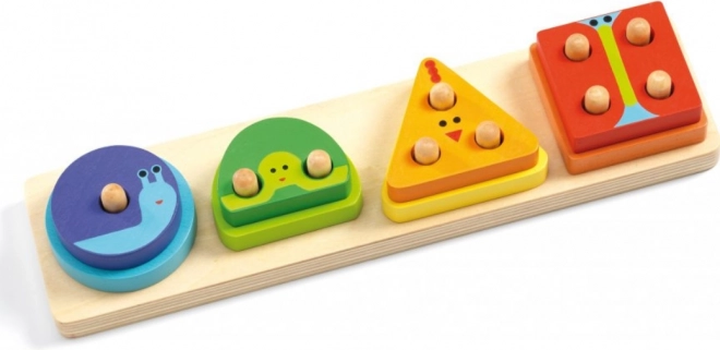 Djeco Puzzle - 1,2,3,4 Základní