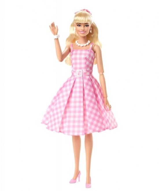 Filmová panenka Barbie Margot Robbie jako Barbie v růžových šatech