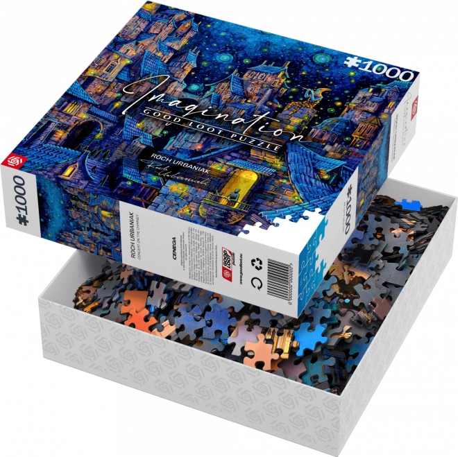 Puzzle Imaginace od Roch Urbaniak - Koncert na komíně 1000 dílků