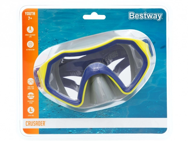 Barevná maska na plavání Bestway pro děti 7+ – Modrá
