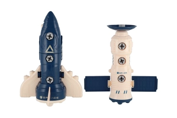 Šroubovací vesmírná raketa s doplňky