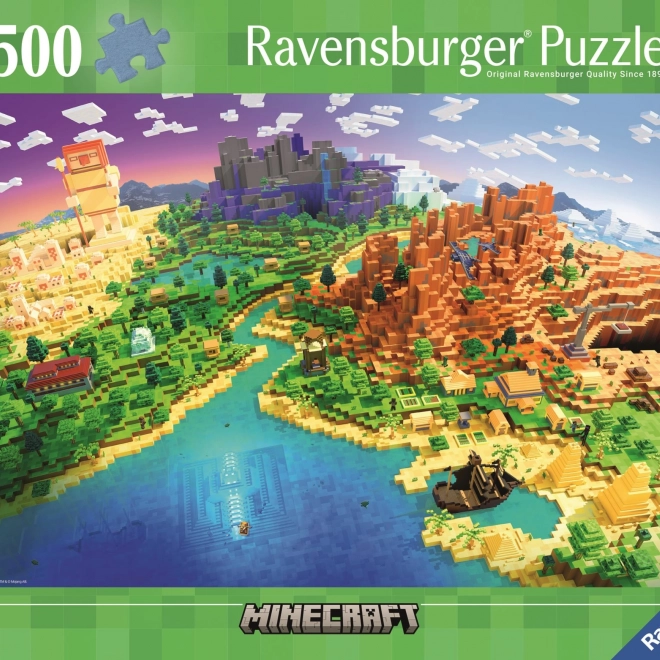 Puzzle Minecraft 500 dílků od Ravensburger