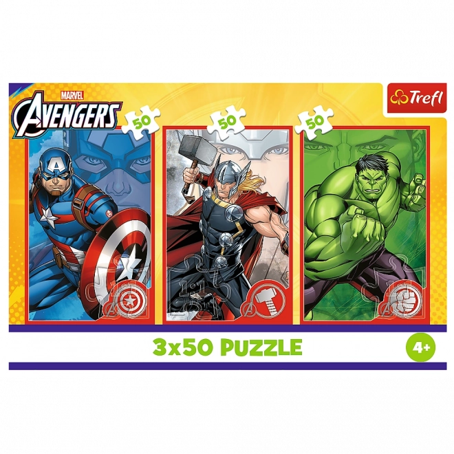 Puzzle 3x50 Disney Marvel Avengers