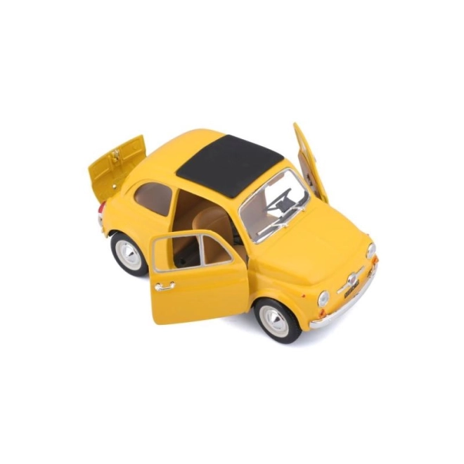 Bburago model auta Fiat 500 F 1965 žlutý 1:24