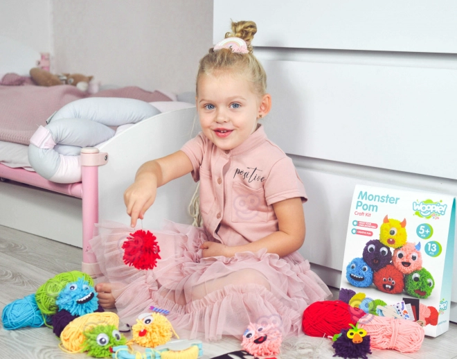 Kreativní sada na výrobu monster pompons - Woopie Art&Fun