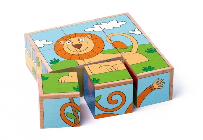 Puzzle kostky exotická zvířata
