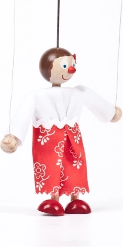 GERLICH dřevěná loutka Maruška 12 cm