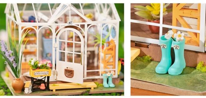 3D dřevěné puzzle Vysněný zahradní dům