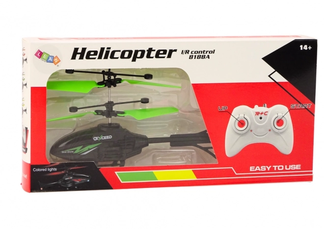Dálkově ovládaná helikoptéra RC Gyroskop – zelená