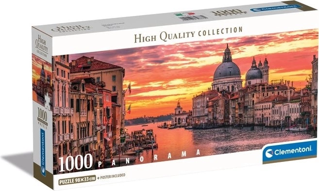 puzzle 1000 dílků compact panorama velký kanál benátky