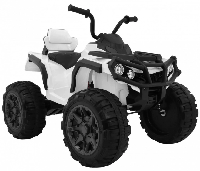 Čtyřkolka ATV 2,4GHz na baterie pro děti + Dálkové ovládání + Kola EVA + Rádio MP3 + Startování zdarma – bílá