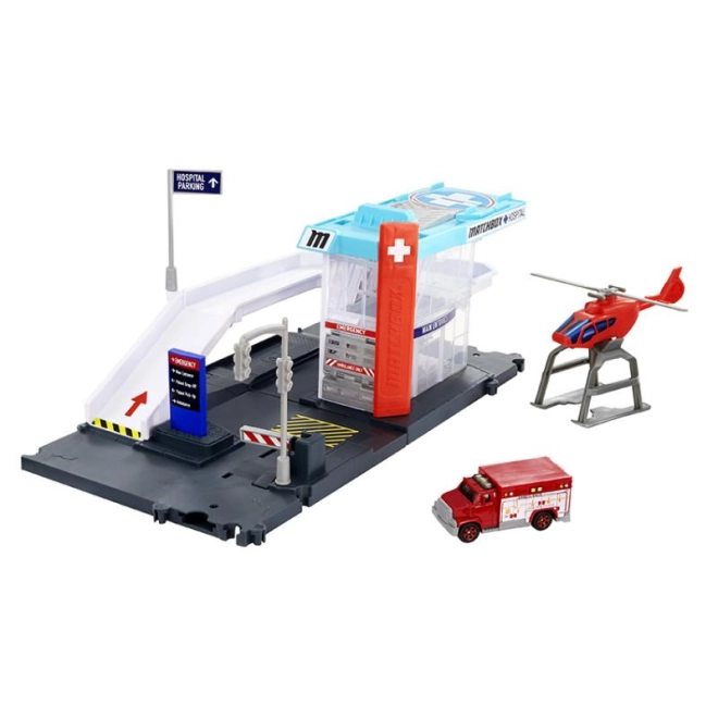 Nemocnice s ambulancí a heliportem