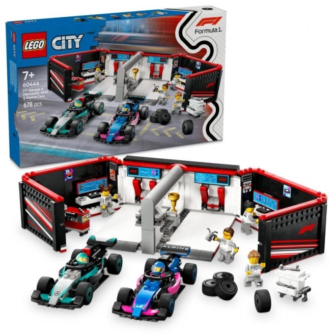 LEGO City F1 Garaž a závodní vozy Mercedes-AMG a Alpine