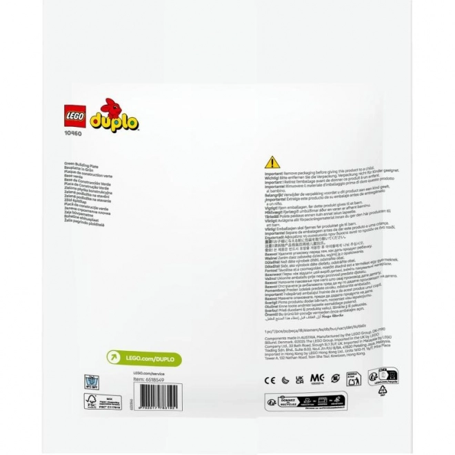 Lego Duplo zelená konstrukční deska