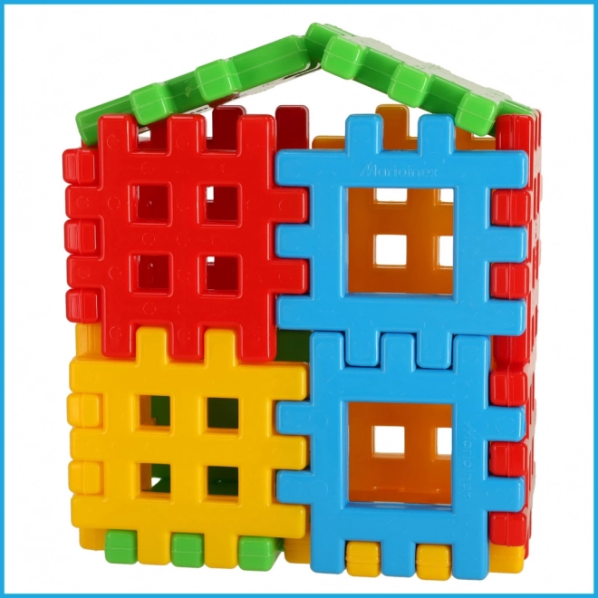 Barevné stavební kostky Wafle Marioinex - 48 ks