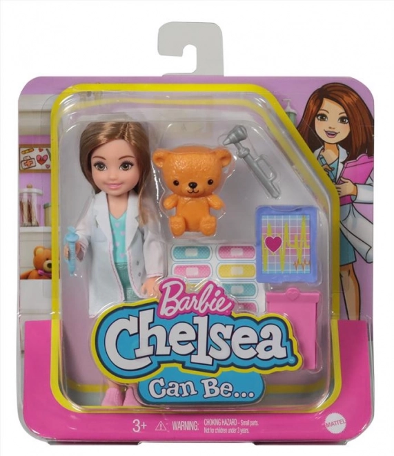 Panenka Barbie Chelsea v různých profesích