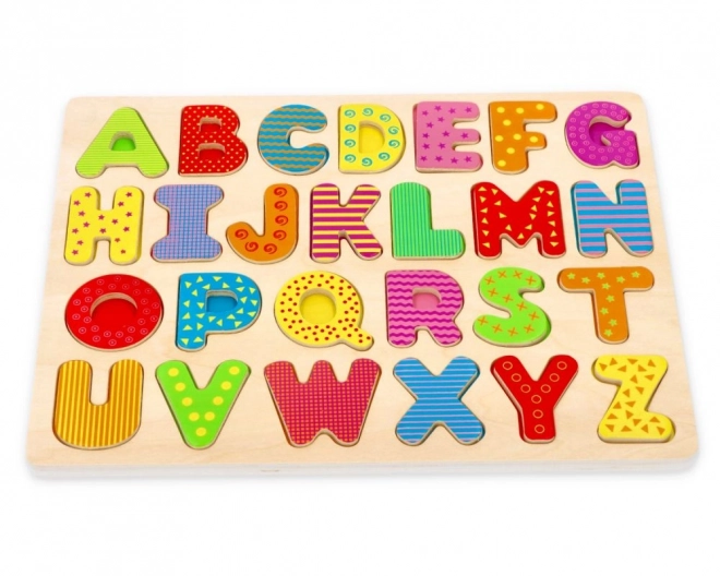 Dřevěné abecední puzzle - velká písmena