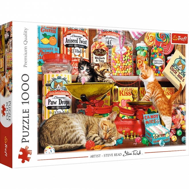 Puzzle 1000 dílků Kočičí Sladkosti