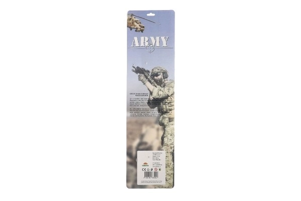 Samopal jiskřící ARMY na setrvačník plast 62cm na kartě 18x67cm