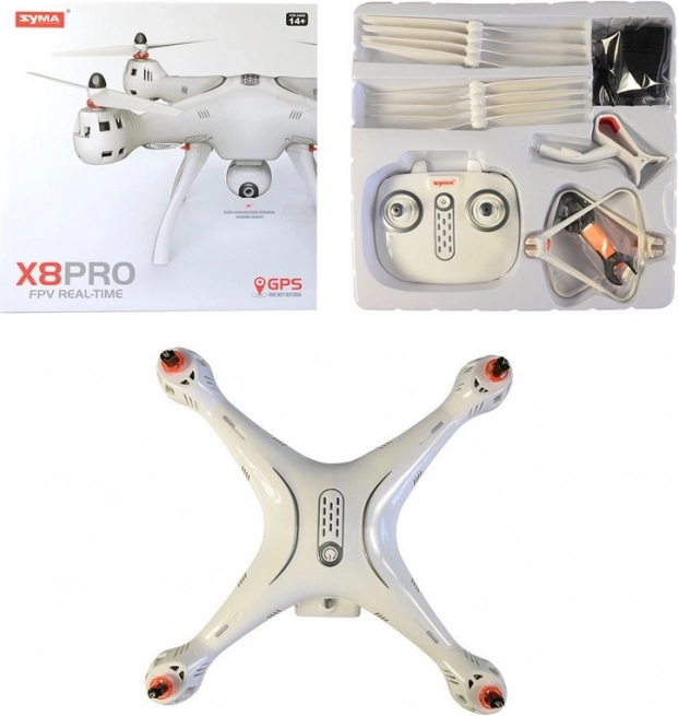 Dálkově ovládaný dron Syma, bílá