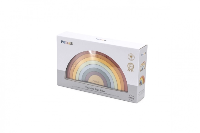 Dřevěná duha puzzle VIGA PolarB Montessori