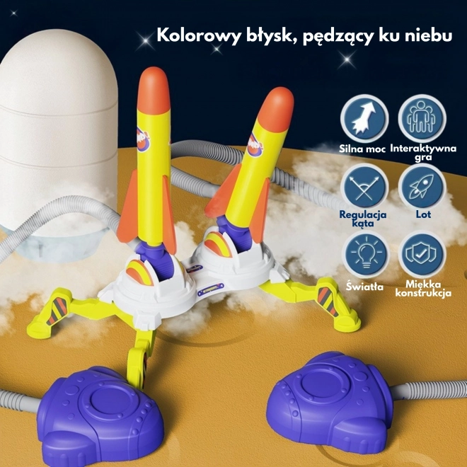 Woopie Duální Vystřelovač Pěnových Raketek, 6 ks
