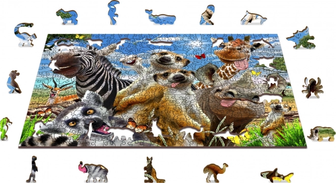 Wooden City dřevěné puzzle Vítejte v Africe 505 dílků