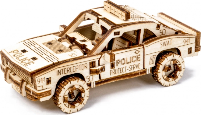 3D dřevěné puzzle - Policejní auto