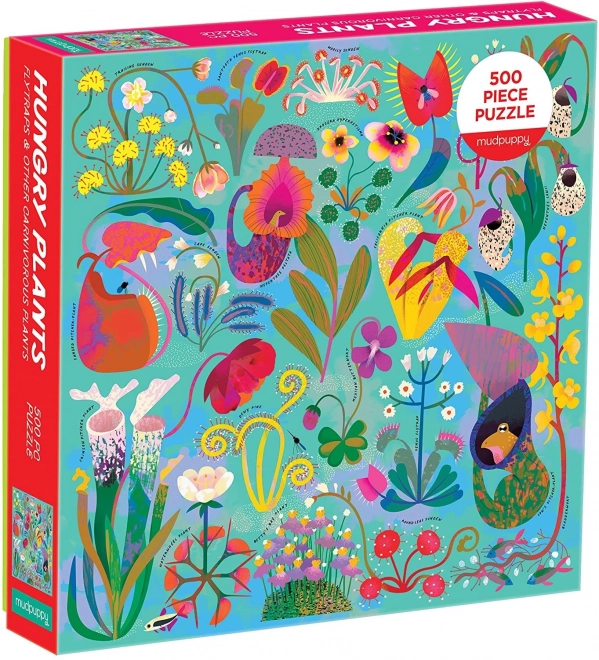 Puzzle Masožravé květiny - 500 dílků