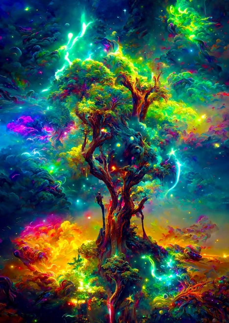 Puzzle Kosmický Strom Života 1000 dílků
