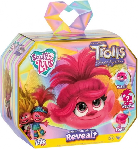 Plyšová hračka Little Live Pets Trollové – Poppy nebo Viva 30 cm
