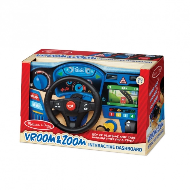 Interaktivní přístrojová deska Volant Vroom a Zoom