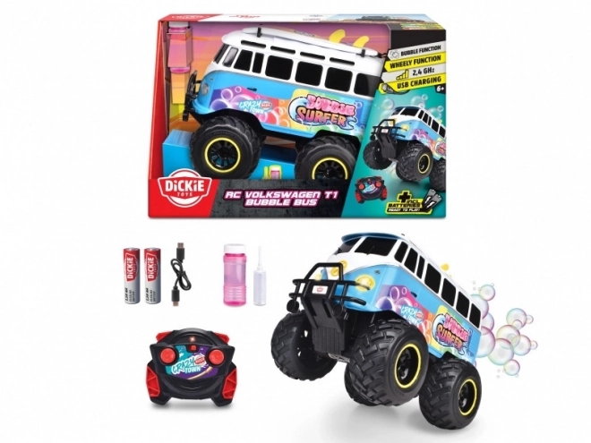 RC vozidlo Volkswagen T1 Bubble Bus, 30 cm