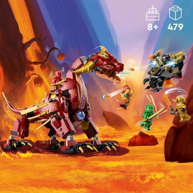 Lego NINJAGO Ohňový drak měnící se v ohnivou vlnu
