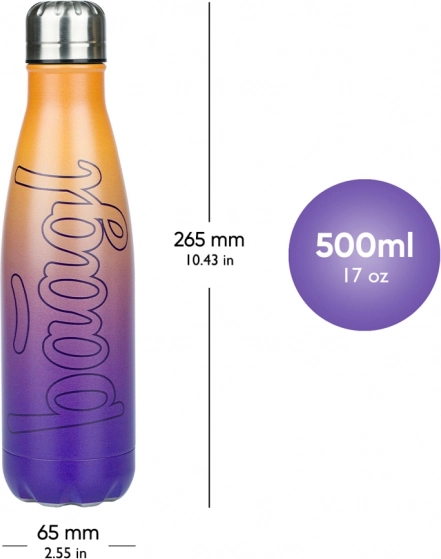 Termoláhev žluto-fialová 500 ml