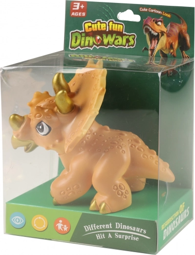Vtipný dinosaurus Triceratops 13 cm