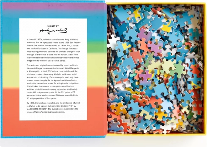 GALISON Puzzle Andy Warhol: Západ slunce 500 dílků