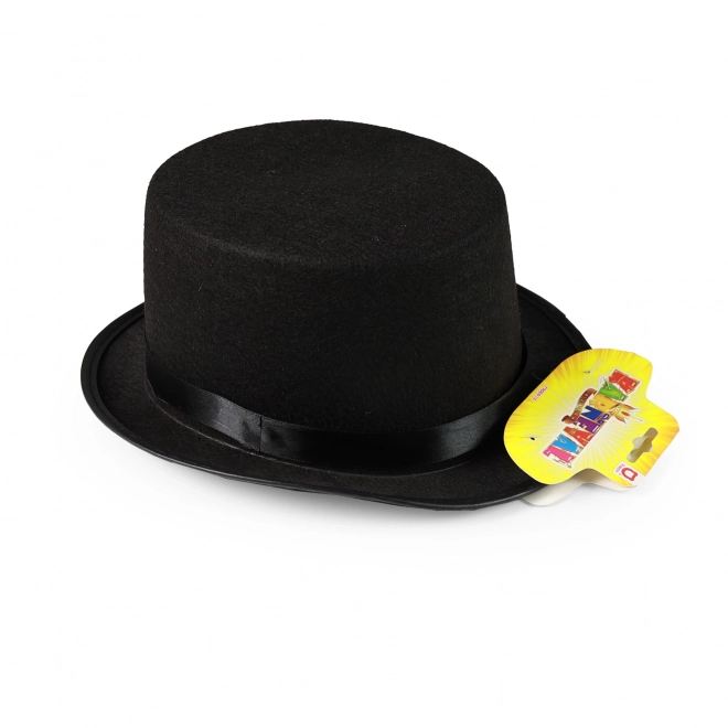 Elegantní černý cylindr pro dospělé