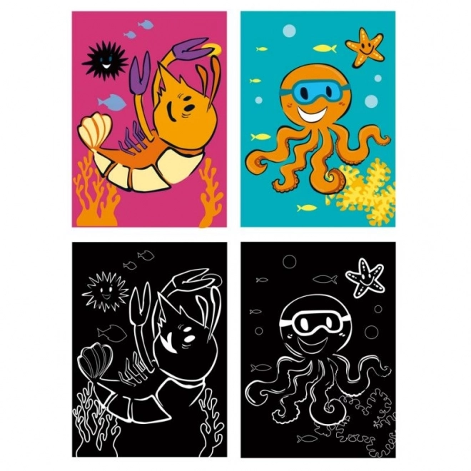 Scratch Art Scratch - oceán