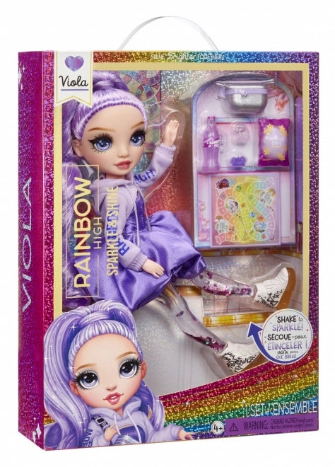 Rainbow High Sparkle & Shine Fashion panenka - Viola (Purple)