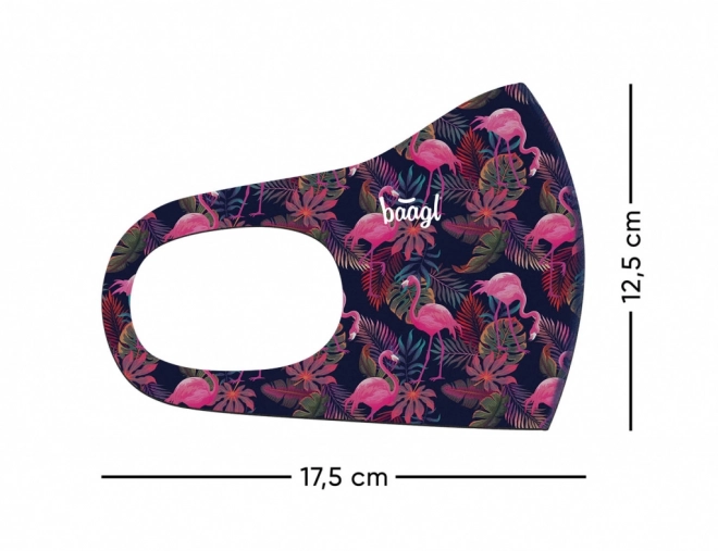 BAAGL Antibakteriální rouška pro dospělé – Flamingo