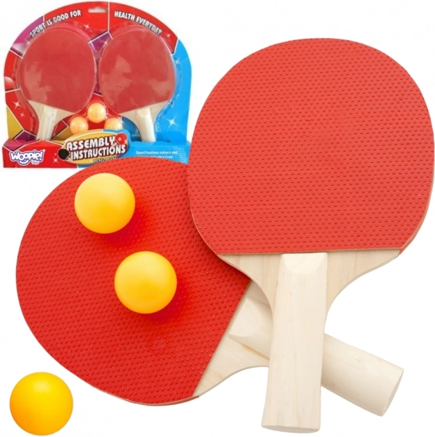 Woopie Sada Pálek Na Stolní Tenis + 3 Míčky