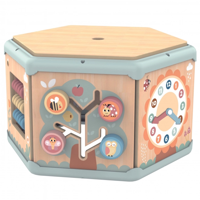 Interaktivní dřevěný šestiúhelník Montessori TOOKY TOY