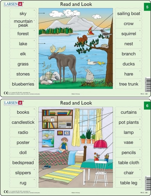 Puzzle Angličtina - Učení slovíček